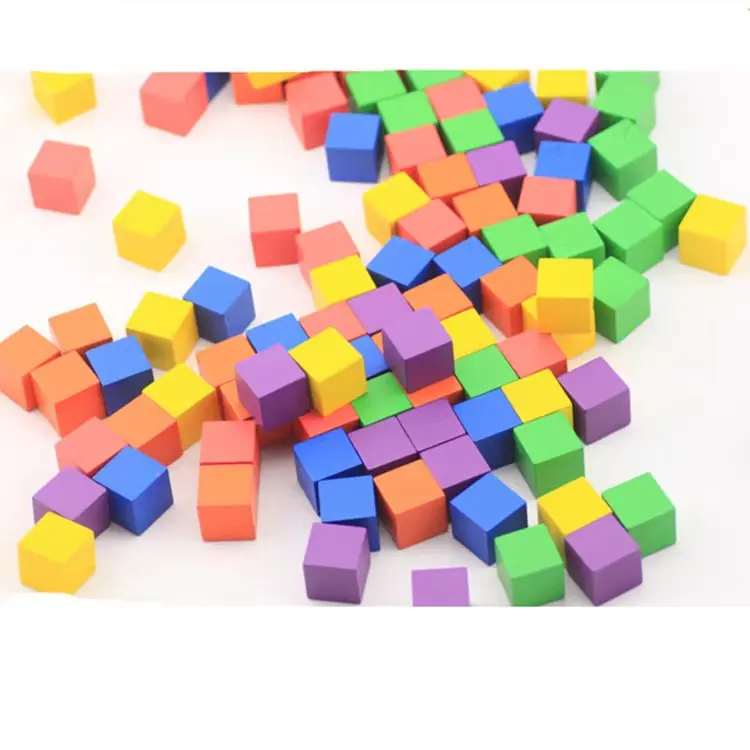 Cubo madeira colorido para tabuleiro jogo personalizado madeira cubo fabricação