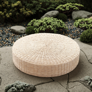 <span class=keywords><strong>Pouf</strong></span> de couleur unie de style japonais élégant fait à la main bouddha baie vitrée design paille <span class=keywords><strong>futon</strong></span> coussin tapis de sol coussin décoratif payeur - Product Image 2