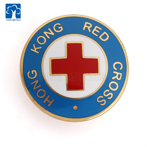 Fábrica de metal Cruz Roja caridad pin de solapa - Product Image 1