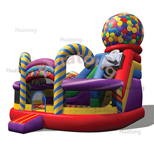 Bên thương mại cho thuê Inflatable Bouncer và trượt bouncy nhảy lâu đài Combo kẹo Inflatable nhà bị trả lại cho trẻ em - Product Image 3