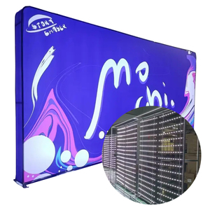 Portable Exhibition Booth Advertising Sign LED Backlit Backdrop Display Seg Lightbox Aluminum Frameless Tension Fabric Light Box