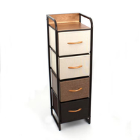 Commode de rangement verticale personnalisée 5L The Space Prince à 4 tiroirs en tissu à ouverture facile