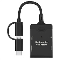 Lector de tarjetas tipo C inteligente Cuatro en Uno OTG certificado EMV, estación de acoplamiento USB, teléfonos Android, suministro transfronterizo, soportes externos