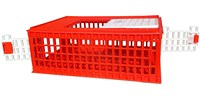 Caisse de transport pour volailles QA, boîte de transport en plastique pour canards, capacité 10-12 oiseaux