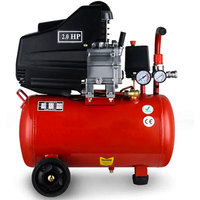 Compresseur d'air à piston à entraînement direct YiBang 900W 50L/min 8bar 8L, réservoir 8L, 220V 50HZ, portable, refroidi par air, pour usage en construction