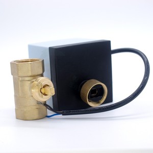Vanne à boisseau sphérique électrique Hinler 220 V CA à passage complet, joint souple automatique pour chauffage de l'eau et énergie solaire - Product Image 1