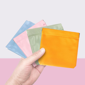 Multifunctional spring-loaded cosmetic <b>bag</b> for women, automatic closing, <b>coin</b>, lipstick, and data cable storage <b>bag</b>, travel - Product Image 1