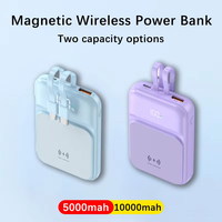 Portable Slim Powerbank 10000mah Power Bank de haute qualité avec câble intégré PD QC3.0 Banque d'alimentation portable à charge rapide