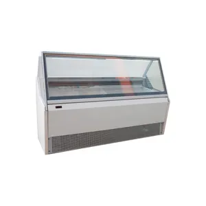 Fabrika doğrudan satış masa üstü dondurma dondurucu buzdolabı ekran dondurma dolabı dondurucu için