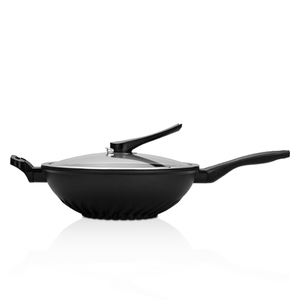 32 CENTIMETRI Pressocolata Alluminio A risparmio energetico fondo <span class=keywords><strong>wok</strong></span> pan - Product Image 2