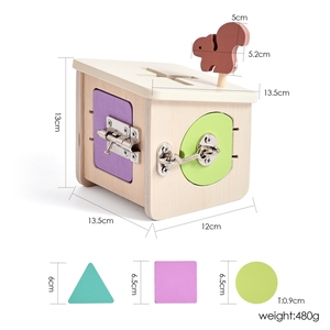 Nuevo Juguete Educativo Montessori 19-24, Caja <span class=keywords><strong>de</strong></span> <span class=keywords><strong>Madera</strong></span> Resistente con Diseño <span class=keywords><strong>de</strong></span> Ardilla, Juguete <span class=keywords><strong>de</strong></span> Bloqueo Montessori para Niños Pequeños, Desarrollo <span class=keywords><strong>de</strong></span> Motricidad Fina - Product Image 2