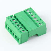 Bloc de bornes enfichables 15EDGK- 3,81 mm et support de broches 15EDGRK, connecteur de câblage automobile en cuivre pour carte PCB, vert