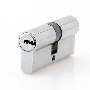 Euro Double Cylinder 3 Keys Supplied security tailgate 70mm Solid Zinc Alloy mortise chrome cylinder lock
