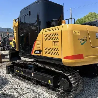 China barato 9 toneladas pequeña excavadora Sany marca SY95C maquinaria de construcción usada SY95C para la venta