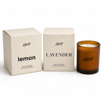Boîtes à bougies entièrement personnalisées avec votre logo imprimé pour l'emballage de cadeaux de bougies en gros