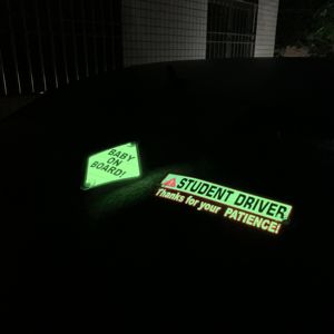 Le plus récent signe de bébé personnalisé bébé à bord autocollant PVC carte signe cosmétique Opp sac autocollant adhésif - Product Image 2