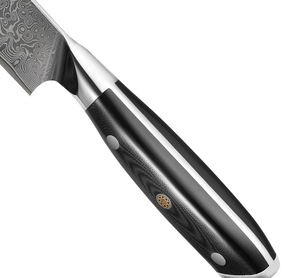 مقبض G10 VG10 مطبخ من الفولاذ المقاوم للصدأ الدمشقي 67 طبقة مصنوع يدويًا سكين فولاذية دمشقية بيد مريحة - Product Image 6