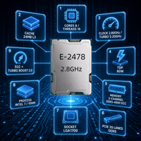 Processeur Xeon E-2478 8 cœurs 16 threads 2,8 GHz 5,2 GHz Turbo LGA1700 DDR5-4800 Serveur SMB testé