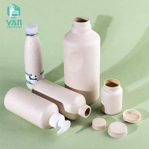 Emballage <span class=keywords><strong>YAN</strong></span>, flacon pompe en pulpe de bagasse de canne à sucre compostable et recyclable, populaire, vide, 120 ml, 350 ml, 1 L, pour gel douche - Product Image 3