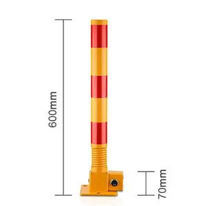 Fabriek Flexibele Lente Post Verkeer Installatie Veiligheid Bolder Ruimte Protector Parking Lock Barrière Post Voor Garage