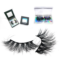 Logo personnalisé Vegan Fluffy Cat Eye vison cils faux cils style doux naturel fabriqué à partir de cheveux synthétiques