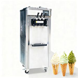 Machine à glaces molle professionnelle sur pied pour les usines de glaces à haut volume et les cafés, machine à gelato en acier inoxydable - Product Image 1