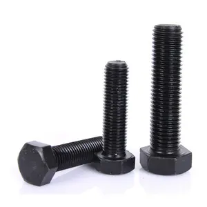 High Strength Bolts Black Outer Hexagon Screws Steel Knot Bolting Head Screws Fastener Hardware Accessories