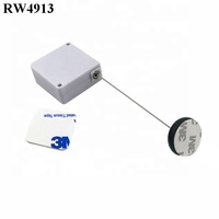 Ruiwb — moulinet à cordes rétractable carré RW4913, plaque adhésive circulaire, Plus fonction de Pause, Plus Dia 30mm, ABS épaisse