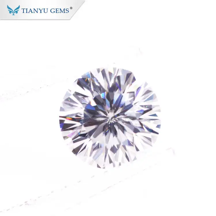 Tianyu gems loose diamonds 1 Carat D Color VVS grade Heart &Arrow cut moissanite