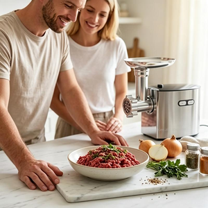 <span class=keywords><strong>Tritacarne</strong></span> <span class=keywords><strong>Elettrico</strong></span> in Alluminio, Impastatrice Portatile, Lama Antiruggine, Taglia Verdure a Strisce, <span class=keywords><strong>Tritacarne</strong></span> Personalizzabile - Product Image 6