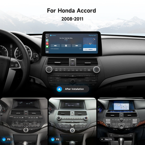 Dasaita pantalla QLED de 12,3 pulgadas para Honda Accord 2008-2011 reproductor de coche inalámbrico CarPlay <span class=keywords><strong>Android</strong></span> navegación GPS automática MP3 cabeza ESTÉREO - Product Image 2