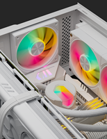 Ventilador de caja ARGB de 120 mm, ventilador RGB PWM silencioso para PC, ventilador de refrigeración RGB de alto flujo de aire, ventilador de computadora de bajo ruido