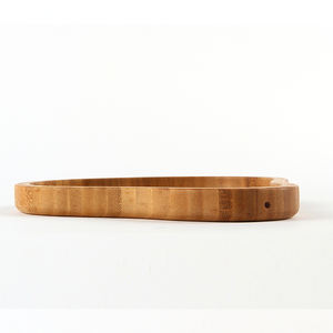Plato rectangular de madera de bambú, vajilla moderna, bandeja de frutas y nueces, diseño de amor, ahorro de espacio duradero para fiestas infantiles - Product Image 3