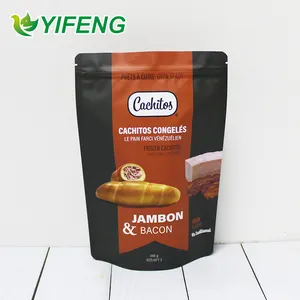 مخصص قائم مطبوع يصل سستة الحقيبة ل 500g الفواكه المجففة منتجات العسل أكياس تغليف المواد الغذائية مع زيبلوك الحرة Yifeng