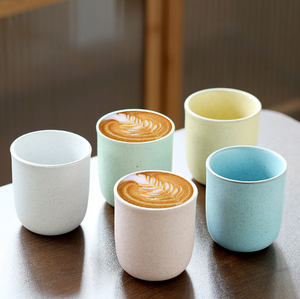 Taza de Cerámica Mate Estilo Nórdico sin Asa, Taza de Café Minimalista en Tonos Pastel para Latte, <span class=keywords><strong>Matcha</strong></span> y Bebidas Frías - Product Image 1