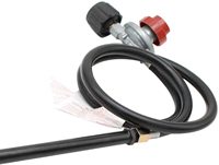 17 km 41,000 BTU — ensemble de brûleur en fonte, 10 Jets, système de contrôle de flamme et régulateur de haute pression avec tuyau pour le bricolage, fourchette P