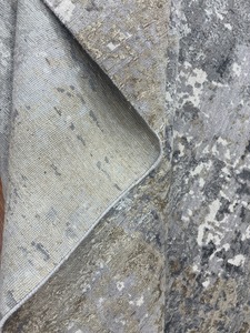Alfombra Moderna Abstracta Gris Dorado, Alfombra de Lujo Contemporánea para Sala de Estar, Alfombra Grande y Suave para Piso, Alfombra Moderna Boho - Product Image 5