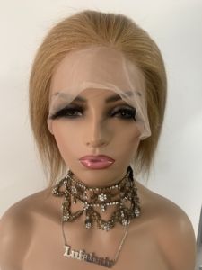 DX479手工制作全高清蕾丝假发编织无结假发卡特琳娜假发非洲黑人女性短辫子8英寸10英寸27 # 棕色 - Product Image 4