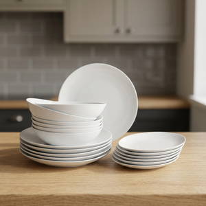 Set di Stoviglie in Porcellana Bianca Bologna da 18 Pezzi (Ibili 692200) - Product Image 3
