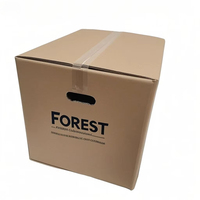 Caja de envío de papel de embalaje con impresión de logotipo personalizado, contenedor de cartón corrugado, cajas móviles de cartón para embalaje