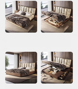 Base de <span class=keywords><strong>Cama</strong></span> Moderna de Lujo de Alta Gama, Tapizada y Suave, Tamaño King, Base de <span class=keywords><strong>Cama</strong></span> Flotante <span class=keywords><strong>Suspendida</strong></span>, Ligera, Estilo Hotel, en Venta - Product Image 6