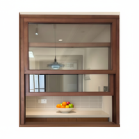 Ventanas Corredizas de Aluminio con Persianas Verticales de Color Personalizado, Vidrio Templado, Calificadas por Energy Star para Proyectos de Cocina y Hoteles
