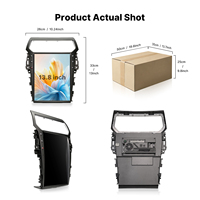 Autoradio Android 13,8 pouces avec GPS, lecteur multimédia, écran tactile capacitif, unité principale TV pour Ford Explorer 2011-2019