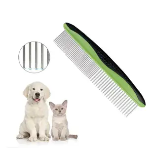 Sisir gigi halus sisir anjing sisir hewan peliharaan untuk kutu dan kutu anjing dan kutu menghilangkan kutu alat pembersih mandi