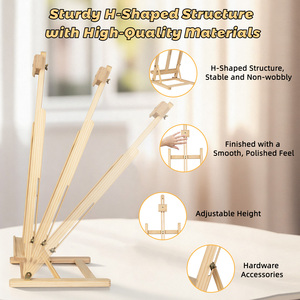 <span class=keywords><strong>Caballete</strong></span> de Mesa Tipo H Resistente <span class=keywords><strong>para</strong></span> Pintura, Ajustable <span class=keywords><strong>para</strong></span> Lienzos de hasta 24 Pulgadas, <span class=keywords><strong>Caballete</strong></span> de Arte Robusto y Estable <span class=keywords><strong>para</strong></span> Óleo y Acrílico - Product Image 3