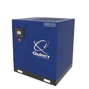 Quincy QGDV Seri 15/20/25/30 HP Variabel Kecepatan Drive Rotary Screw Air Compressor