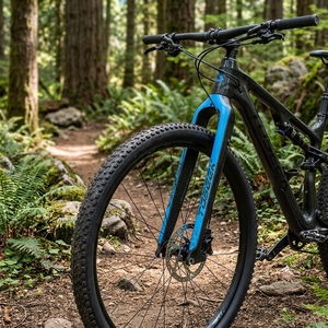Horquilla Rígida para Bicicleta de Montaña TOSEEK, 26, 27.5, 29 Pulgadas, Recta, 1-1/8'', Eje de Dirección de 28.6 mm, Freno de Disco, 100x9 mm, Liberación Rápida, Ultraligera, Carbono Mate UD - Product Image 1