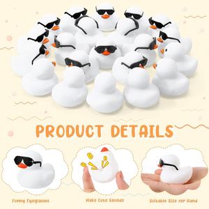 Patitos de Goma con Sonido de 2 Pulgadas con Logotipo Personalizado, Conjuntos de Gafas de Sol, Juguetes de Baño para Bebés de 0 a 24 Meses, Recuerdos de Fiesta de Cumpleaños, Premios de Carnaval, Regalos para Niños - Product Image 3