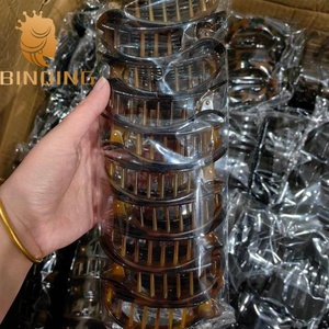 Pinza de Pelo Plana Mate Ovalada de Plástico para Mujer, Tipo Cocodrilo, Agarre Fuerte, Sencilla, Accesorios para el Cabello <span class=keywords><strong>2026</strong></span> al por Mayor - Product Image 6