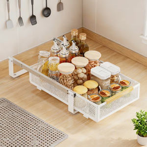 Hệ thống giá kéo bằng thép carbon-giá lưới nhà bếp cho tổ chức Lưu trữ thông minh - Product Image 5